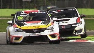 TCR International Series 2017 Monza - RS3, Civic, Giulietta, Astra, Golf \u0026 Leon Battling On Track!