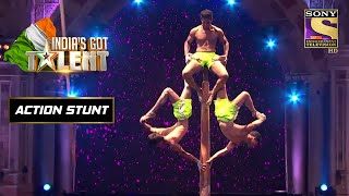 Malkham Crew ने अपने Sporty Act से जीत ली Spotlight |India's Got Talent Season 7 | Action Stunt