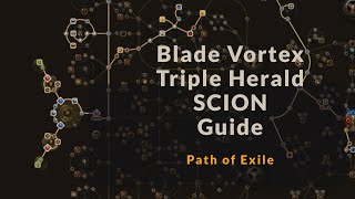 Triple-Herald Blade Vortex Scion - Build Review! (Path of Exile, 3.10)