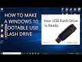 How to Make a Windows 10 Bootable USB Flash Drive