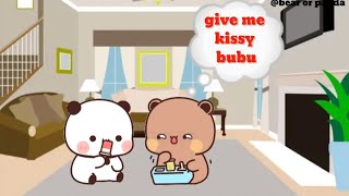 Dudu want kissy l peach goma l milk mocha l panda bear l bear or panda l sugar brownie l bubu dudu l