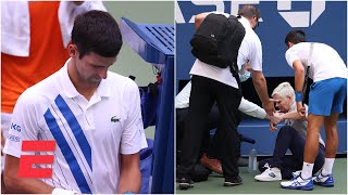 Novak Djokovic out of US Open after hitting judge with tennis ball | 2020 US Open Highlights
