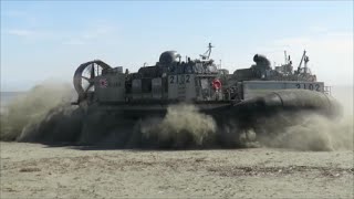 JMSDF LCAC ビーチング訓練 2016 ( @日向市お倉ヶ浜 ) 海上自衛隊 エア・クッション艇 揚陸訓練