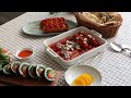 k food jinny s kitchen recipe tteokbokki kimbap korean style hot dog corn dog fried food