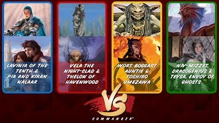 Commander VS S4E6: Lavinia/Pia and Kiran vs Vela/Thelon vs Wort/Toshiro vs Niv-Mizzet/Teysa