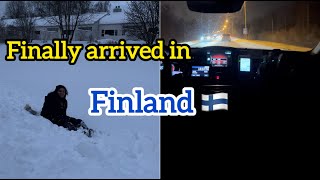 Finally we arrived in Finland 🇫🇮😍🥶🌨️….  Happy new year 🥳🌼