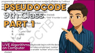 Pseudocode + Even/Odd Example | Algorithm Design Methods | Chapter 7 | 9th Class | Thinkode