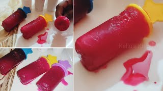 Tasty Red Ice Popsicles! Easy Three Ingredient Ice Popsicle Recipe!