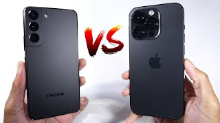 Samsung Galaxy S22 VS iPhone 14 Pro! (Cameras, Speed Test, Display & Speakers)