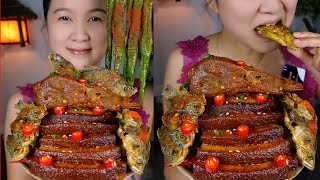 Episode 17)Chinese Spicy Food Mukbang Delicious ASMR Feast | Chewing, Crunching, and Slurping Sounds