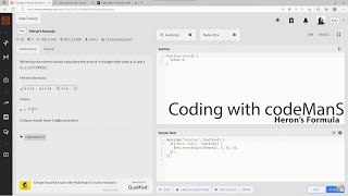 Codewars 7 kyu Heron's Formula JavaScript