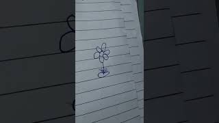 Our childhood best flower drawing. #shorts