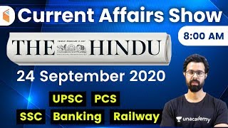 8:00 AM - Daily Current Affairs 2020 by Bhunesh Sharma | 24 September 2020 | wifistudy
