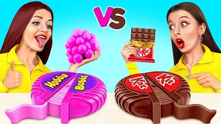 Food Challenge | Chocolate vs Real Food Cooking Competition by RATATA POWER