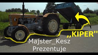 Ursus C330 przyczepa z Kiprem (hydraulicznym). Prezentacja podnoszenia, walkaround