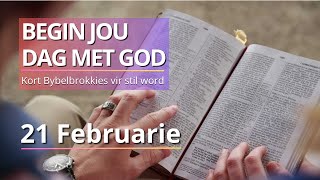 Ontdek Die Krag Van Romeine 5:1-5. - Bybelbrokkies: 21 Feb. (DAGSTUKKIES VIR STILTETYD)