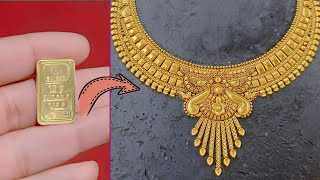 24K Pure Gold Necklace Making | Jewellery Making Process | Learn How to make this Necklace