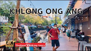 Khlong Ong Ang Walking Street Invite you to experience the atmosphere of the old district in Bangkok