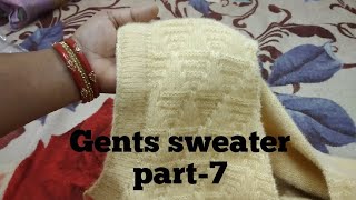 Part-7 Gents Sweater में मुडढे के फन्दे कितने और कैसे उठाएँऔर बुनाई कितनी करें #9knitting Course #20