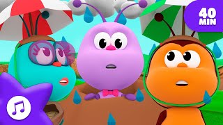 ☔️ Go Away, Rain 🐞 MIX 🌈 FOR KIDS | Boogie Bugs