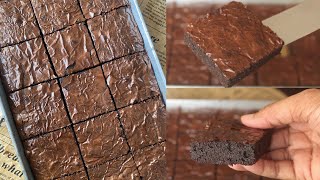 Chocolate Fudge Brownies with Flaky Top😍 Recipe By Chef Hafsa