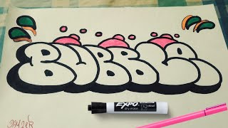 Basic Graffiti Art Bubble Letters
