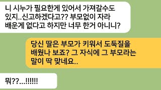 우리집에만 오면 자기가 필요했던 물건을 몰래 가져가는 시누..내가 신고하겠다 하니 부모없이 자라서 배운게 없다는 시모까지.뒤엎었습니다[라디오드라마][사연라디오][카톡썰]