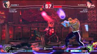 jyobin [Ryu] vs Sunset01 [Sagat] SSF4 Japanese Online Ranked Matches - TRUE HIGH-DEF.