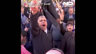 Hundreds take to streets of West Bank city to protest in support of Palestinians in Gaza Strip