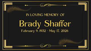 Brady Shaffer Memorial Service