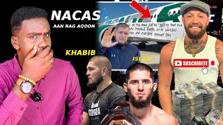 Khabib wuxuu saamayn batey musiibada LA, Conor Mcgregor oo qolyihii diyaarada amaaney Khabib dartii