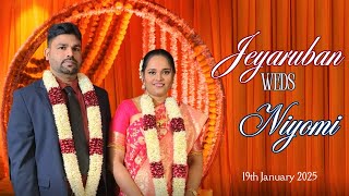 JEYARUBAN WEDS NIYOMI | TAMIL CHRISTIAN WEDDING CEREMONY 2025 | JANUARY 19th 2025 | RNLC France