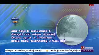 ಹವಾವರ್ತಮಾನ:  ರಾಜ್ಯದ ಉತ್ತರ ಒಳನಾಡಿನ ಕೆಲವೆಡೆ ಹಾಗೂ ಕರಾವಳಿ, ದಕ್ಷಿಣ ಒಳನಾಡಿನ ಒಂದೆರಡು ಕಡೆ ಮಳೆಯಾಗಿದೆ.