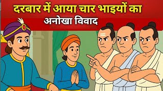 🔴 दरबार में आया चार भाइयों का अनोखा विवाद  | akbar birbal New stories | Hindi khahani |