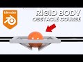 Rigid Body Obstacle Course Animation - Blender Tutorial