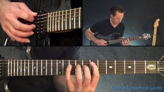 Halo On Fire Guitar Lesson (Chords/Rhythms) - Metallica