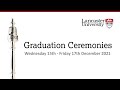 Lancaster University Graduation 4.30pm Wednesday 15 December 2021