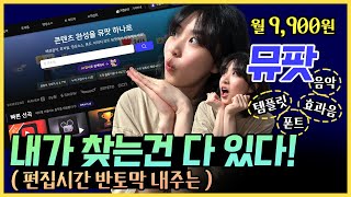 내가 찾는건 다 있는 각종 소스 사이트! 뮤팟 I 초보유튜버 강추!!