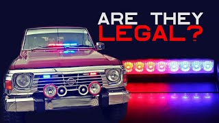 Red \u0026 Blue lights (VIP lights): Is it legal to have on civilian vehicles?