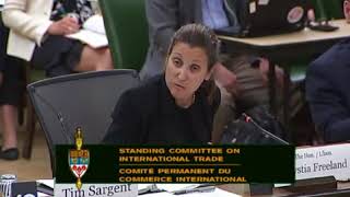 Chrystia Freeland Commons Int'l Trade Cmte (Jn 19, 2018)