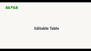 Dynamics 365 Editable Table PCF Control
