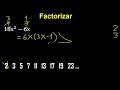 factorizar 18x^2 6x factorizacion de polinomios cuadraticos exponente 2 con 2 terminos