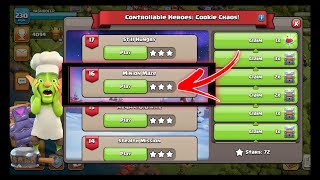 Level 16 Easy Method 🔥 | Controllable Heroes: Cookie Chaos Clash Of Clans ✅ MINION MAZE COC