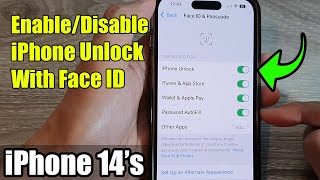 iPhone 14's/14 Pro Max: How to Enable/Disable iPhone Unlock With Face ID