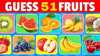 Guess the Fruit in 3 Seconds 🍍🍓🍌 | 51 Different Types of Fruit