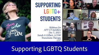 PreK-12 Paras "Supporting LGBTQ students" Webinar