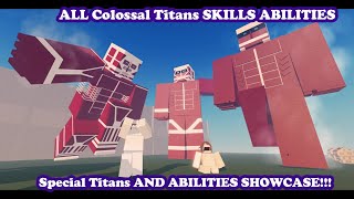 ROBLOX Attack on Titan Aot:Insertplayground Colossal Titan and Special Titans Showcase!