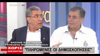 CRASHonline.gr - Ο Β. Καπερνάρος (υπ. Δήμαρχος Αθηναίων) στο Χωρίς Αναισθητικό