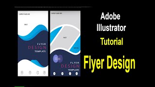 How design a flyer leaflet - Illustrator tutorial