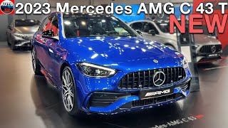 NEW 2023 Mercedes-AMG C 43 T-Model - Full REVIEW interior, exterior